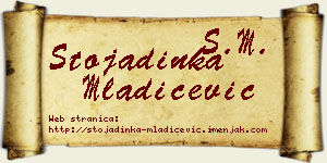 Stojadinka Mladićević vizit kartica